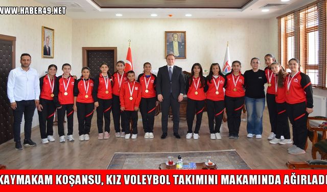 Bulanık Kaymakamı Koşansu, şampiyon voleybolcuları ağırladı