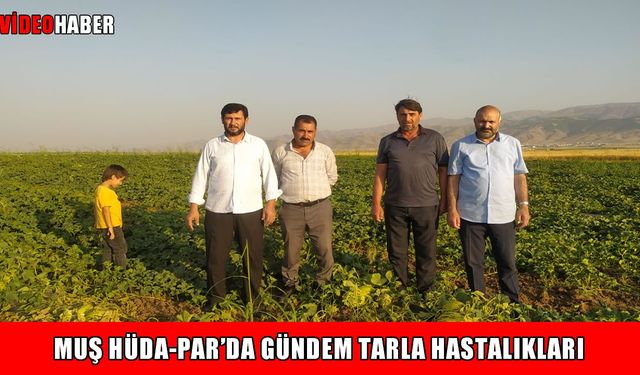 Muş HÜDA-PAR'da gündem tarla hastalıkları: İl Başkanı Çağlayan'dan çözüm çağrısı