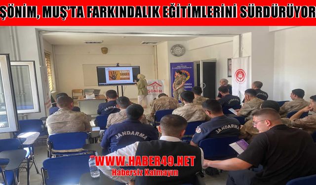 Muş’ta jandarma personeline kadına yönelik şiddetle mücadele eğitimi verildi