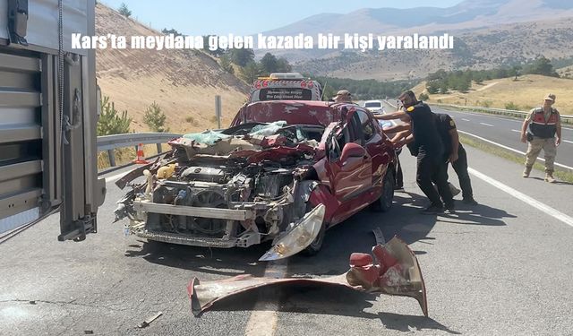 Kars Sarıkamış’ta Trafik Kazası: Bir Kişi Yaralandı