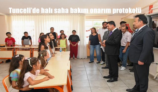 Tunceli’de 5 Halı Saha İçin Bakım-Onarım Protokolü İmzalandı