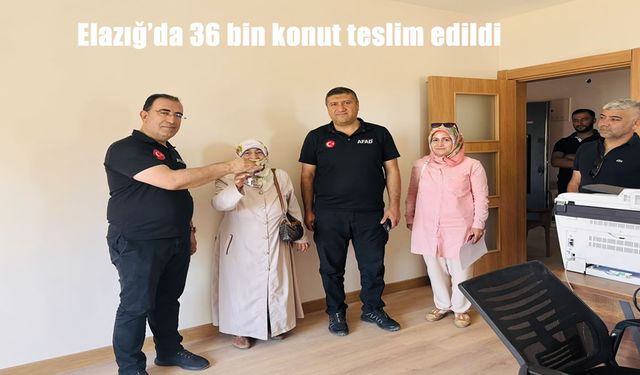 Elazığ’da 36 Bin Konut Depremzedelere Teslim Edildi