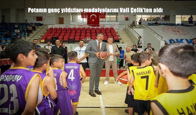 Potanın Genç Yıldızları Madalyalarını Vali Çelik’ten Aldı