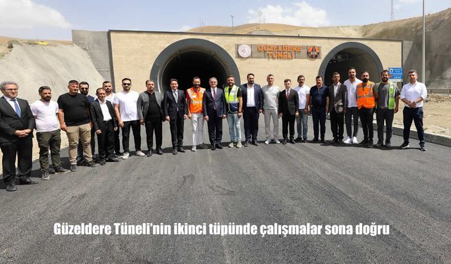 Güzeldere Tüneli’nin İkinci Tüpünde Sona Yaklaşıldı