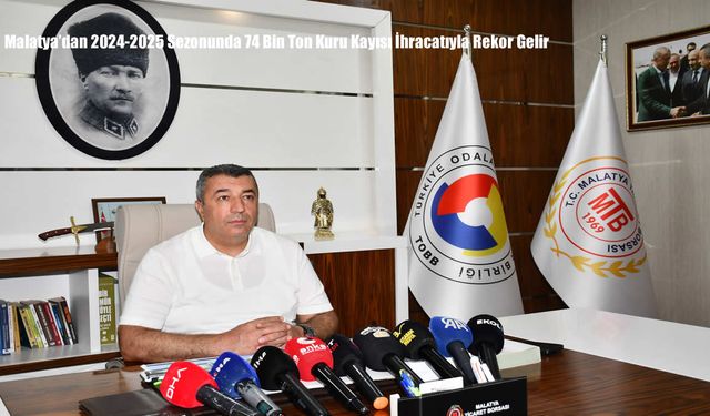 Malatya’dan 2024-2025 Sezonunda 74 Bin Ton Kuru Kayısı İhracatıyla Rekor Gelir