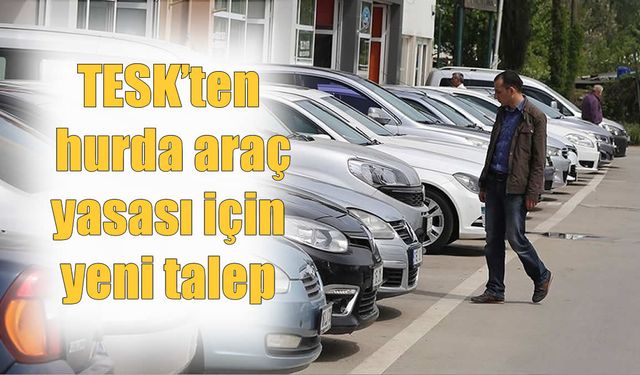 TESK, Hurda Araç Yasasının Yeniden Çıkmasını Talep Etti