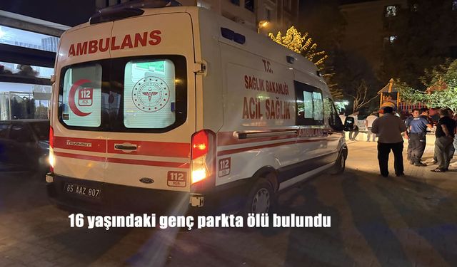 16 yaşındaki genç parkta ölü bulundu