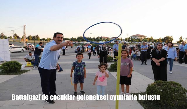 Battalgazi’de Çocuklar Geleneksel Oyunlarla Keyifli Vakit Geçirdi
