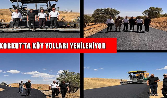 Korkut’ta köy yolları asfalta kavuşuyor