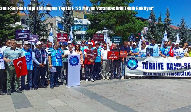 Kamu-Sen’den Toplu Sözleşme Tepkisi: “25 Milyon Vatandaş Adil Teklif Bekliyor”