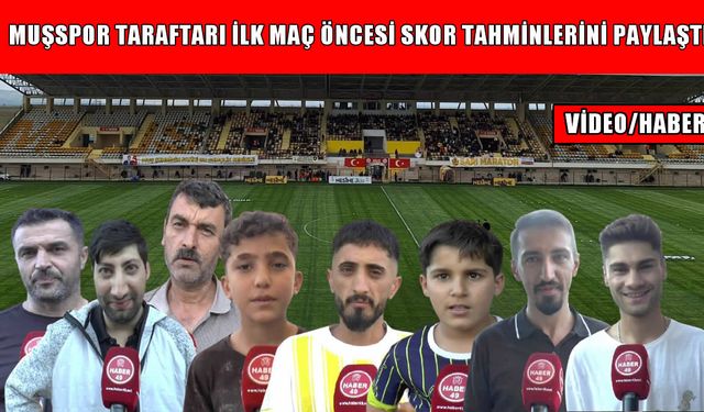 Muşspor’da 2. Lig heyecanı: Taraftarlardan skor tahmini