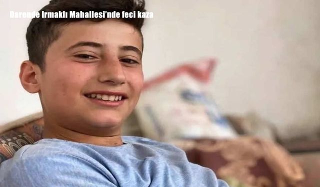 Darende Irmaklı Mahallesi’nde feci kaza