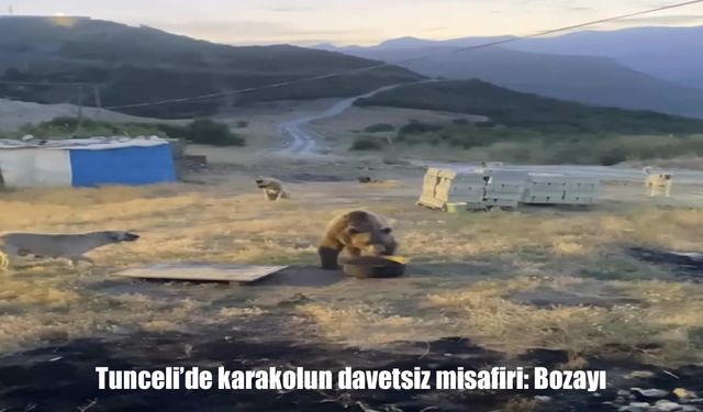Tunceli’de karakola sürpriz ziyaret: Bozayı yemek molasında