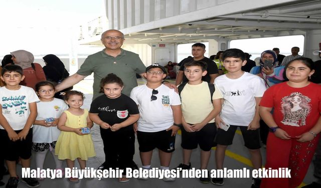 Malatya Büyükşehir Belediyesi’nden Çocuklara Moral Gezisi