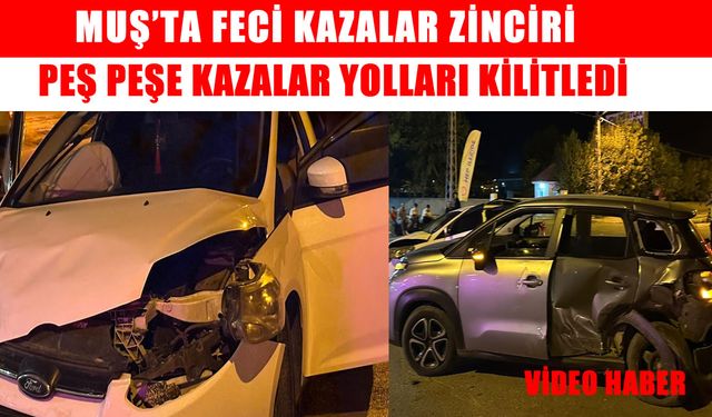 Muş’ta gece yarısı korkutan kaza: 4 yaralı