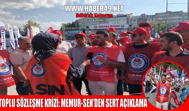 Memur-Sen İl Başkanı Barışan: Toplu Sözleşme’de uzlaşma sağlanamadı