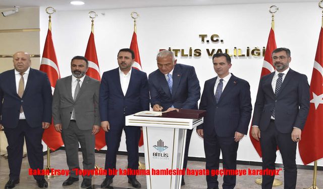 Bakan Ersoy: “Türkiye Yüzyılı vizyonuyla şehirlerimizi kalkındırmakta kararlıyız”
