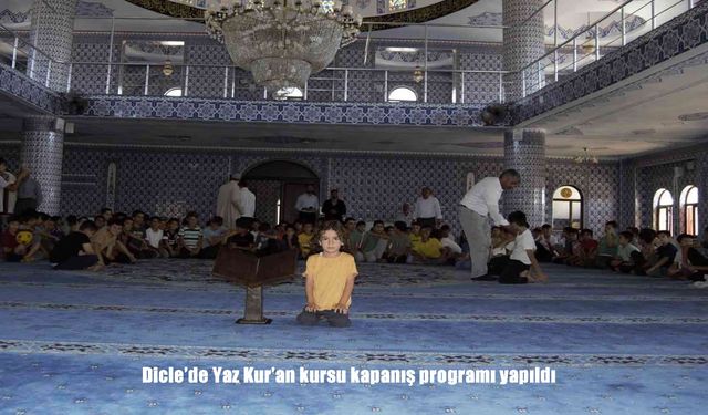 Dicle’de yaz Kur’an kursu kapanış programı düzenlendi