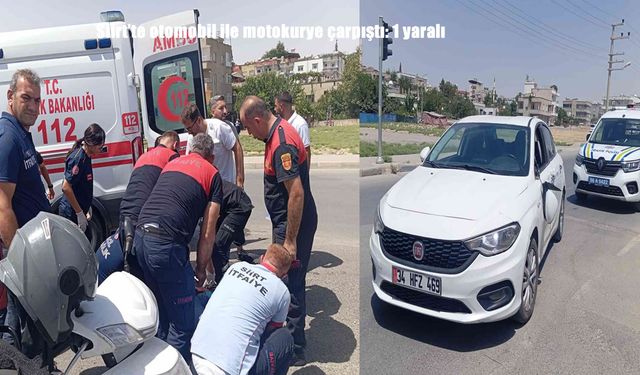 Siirt’te otomobil ile motokurye çarpıştı: 1 kişi yaralandı