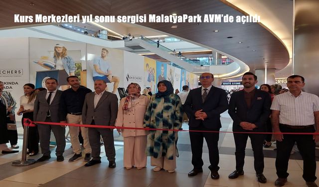 MalatyaPark AVM’de Kurs Merkezleri Yıl Sonu Sergisi ziyarete açıldı