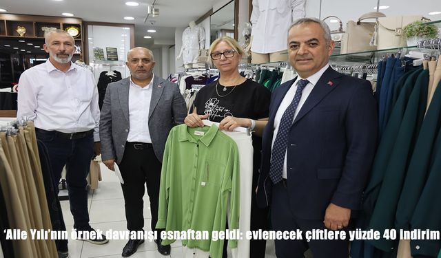 Elazığ’da “Aile Yılı”na Anlamlı Destek: Evlenecek Çiftlere Yüzde 40’a Varan İndirim