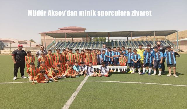 Van Özalp’te Müdür Aksoy Minik Sporcularla Buluştu