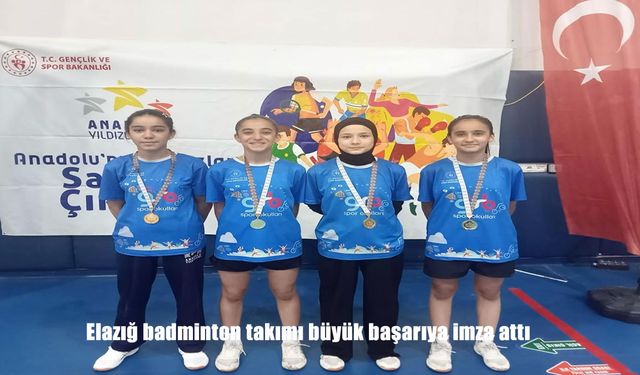 Elazığ Badminton Takımı Erzurum’da Grup Birincisi Olup Türkiye Finallerine Yükseldi