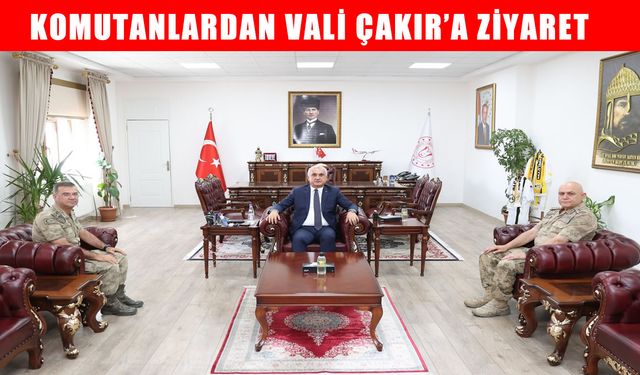 Muş’un yeni Jandarma Komutanı Özer’den Vali Çakır’a ziyaret