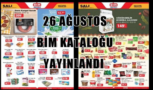 BİM 26 Ağustos aktüel kataloğu yayınlandı: Kırtasiye ürünlerinde uygun fiyatlı seçenekler