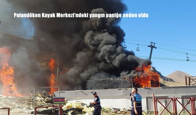 Palandöken Kayak Merkezi'nde Yangın Paniğe Yol Açtı: Tarihi Maketler Zarar Gördü