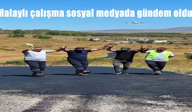 Ardahan’da asfalt ekibinden renkli görüntüler