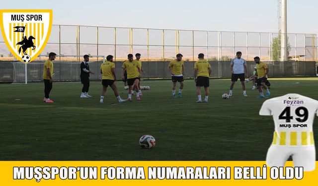 Muşspor’da 2025-2026 sezonu forma numaraları açıklandı