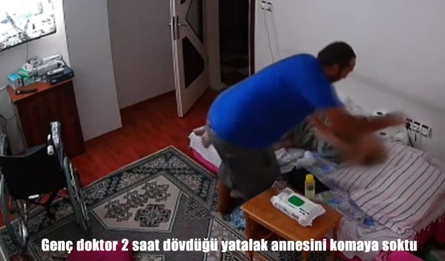 Denizli’de genç doktor yatalak annesini darp ederek komaya soktu