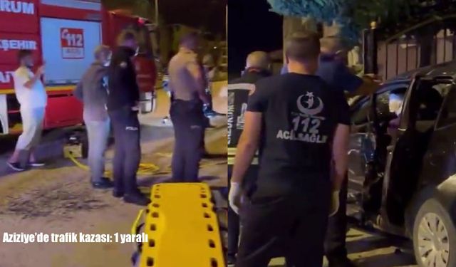 Erzurum Aziziye’de trafik kazası: 1 yaralı