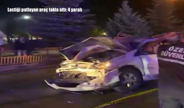 Erzurum’da cip takla attı: 4 yaralı