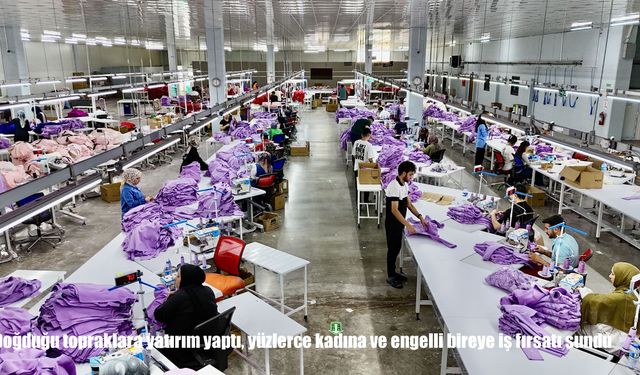 Ağrı’da kurulan tekstil fabrikası kadın ve engelli istihdamına katkı sağlıyor