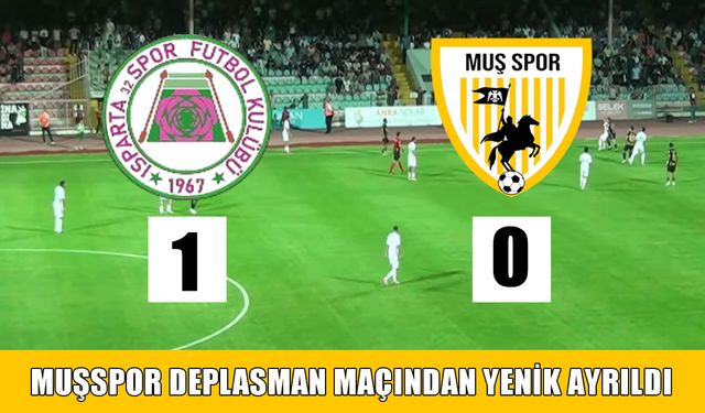 Muşspor, deplasmandan yenik ayrıldı