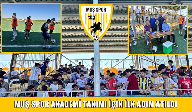 Muşspor altyapı seçmelerine yoğun ilgi