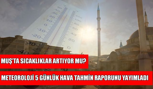 Muşlu vatandaşları yeni haftada nasıl bir hava bekliyor?
