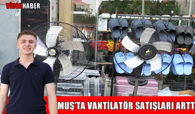 Muş’ta sıcaklarla birlikte vantilatör satışları arttı