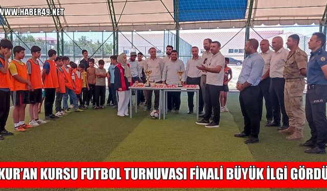 Korkut’ta 'Yaz Kur'an Kursları Futbol Turnuvası" finaline yoğun ilgi