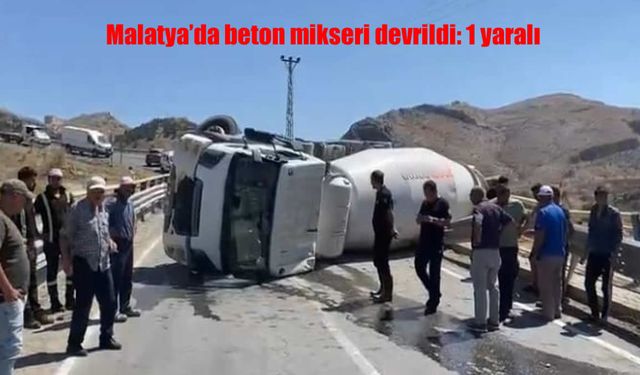 Malatya’da feci kaza: 1 yaralı