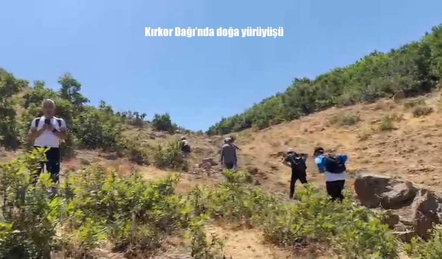 Kırkor Dağı’nda doğa yürüyüşü heyecanı