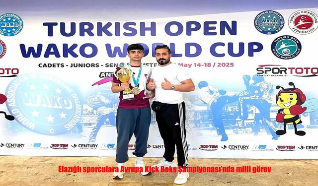 Elazığlı Sporcular Avrupa Kick Boks Şampiyonası’nda Milli Formayla Ringde