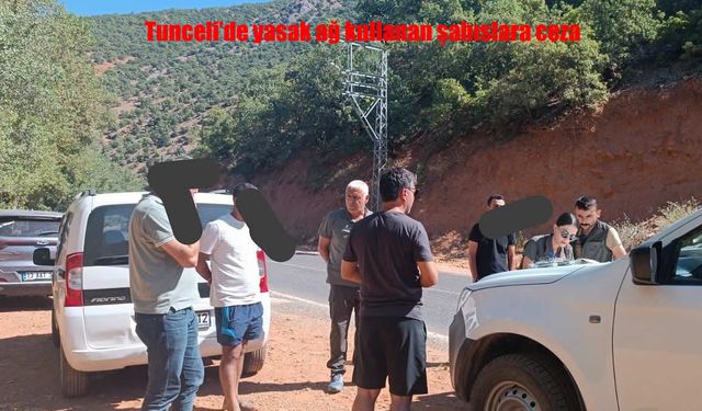 Tunceli’de Yasak Ağla Balık Avlayan 5 Kişiye Ceza
