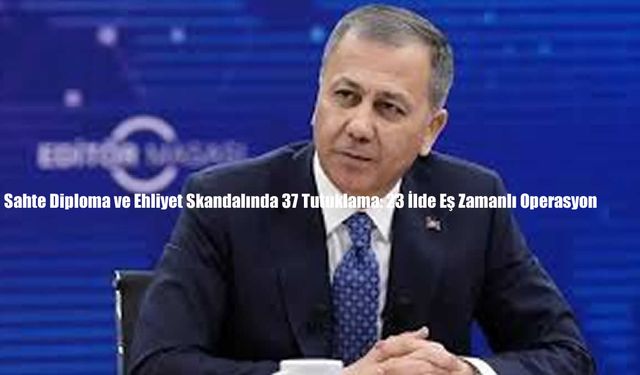 Sahte Diploma ve Ehliyet Skandalında 37 Tutuklama: 23 İlde Eş Zamanlı Operasyon