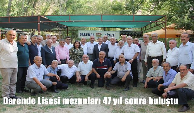 Darende Lisesi 1978 Mezunları 47 Yıl Sonra Hasret Giderdi