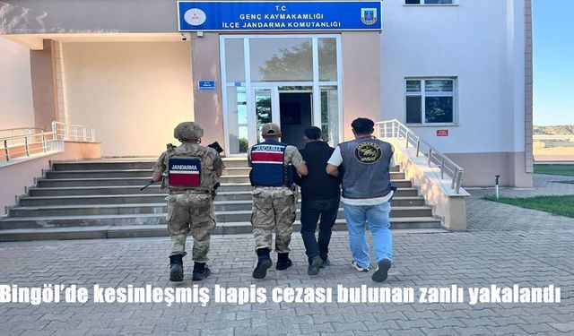 Bingöl’de Kesinleşmiş Hapis Cezası Bulunan Zanlı Jandarma Operasyonu ile Yakalandı