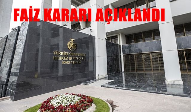 Merkez Bankası faiz kararını açıkladı!