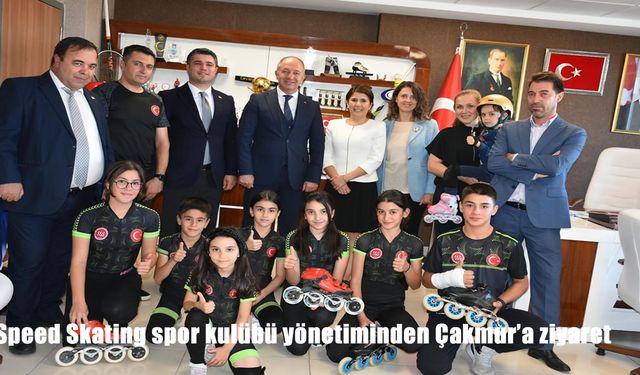 Speed Skating Spor Kulübü’nden Erzurum Gençlik ve Spor İl Müdürü Levent Çakmur’a Ziyaret